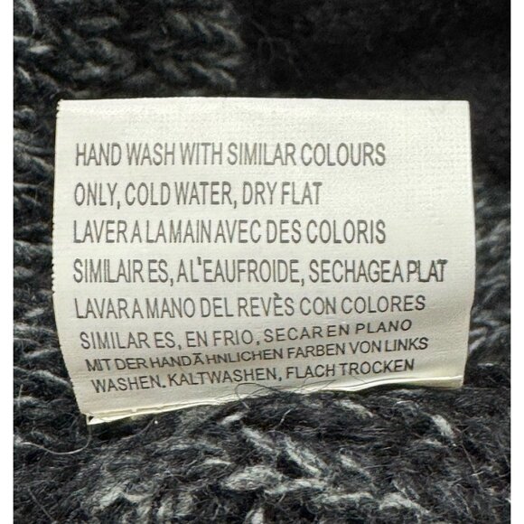 Forla Paris Wool Blend Cardigan Sweater Black Womens M - Picture 8 of 8